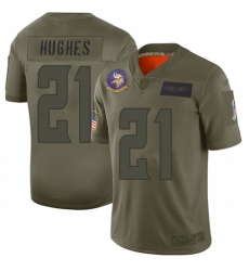 Youth Minnesota Vikings #21 Mike Hughes Limited Camo 2019 Salute to Service Football Jersey