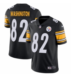 Men's Nike Pittsburgh Steelers #82 James Washington Black Team Color Vapor Untouchable Limited Player NFL Jersey