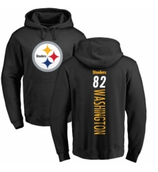 Nike Pittsburgh Steelers #82 James Washington Black Backer Pullover Hoodie