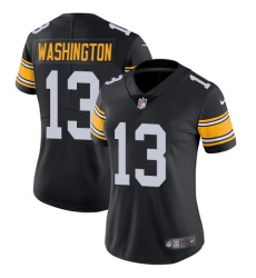 Women's Nike Pittsburgh Steelers #13 James Washington Black Alternate Vapor Untouchable Limited Player NFL Jersey