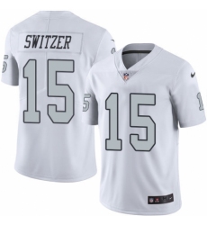 Men's Nike Oakland Raiders #15 Ryan Switzer Limited White Rush Vapor Untouchable NFL Jersey