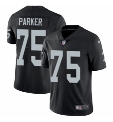Youth Nike Oakland Raiders #75 Brandon Parker Black Team Color Vapor Untouchable Limited Player NFL Jersey