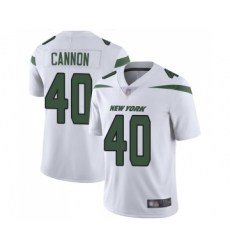 Men's New York Jets #40 Trenton Cannon White Vapor Untouchable Limited Player Football Jersey