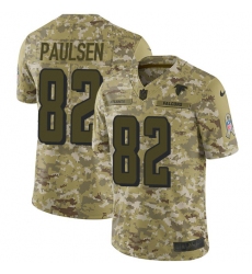 Men's Nike Atlanta Falcons #82 Logan Paulsen Limited Camo 2018 Salute to Service NFL Jersey