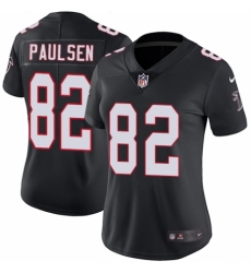 Women's Nike Atlanta Falcons #82 Logan Paulsen Black Alternate Vapor Untouchable Limited Player NFL Jersey
