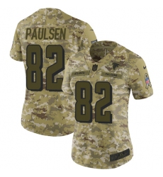 Women's Nike Atlanta Falcons #82 Logan Paulsen Limited Camo 2018 Salute to Service NFL Jersey