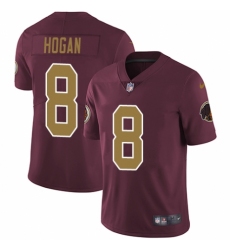 Youth Nike Washington Redskins #8 Kevin Hogan Burgundy Red/Gold Number Alternate 80TH Anniversary Vapor Untouchable Limited Player NFL Jersey