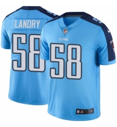 Youth Nike Tennessee Titans #58 Harold Landry Limited Light Blue Rush Vapor Untouchable NFL Jersey