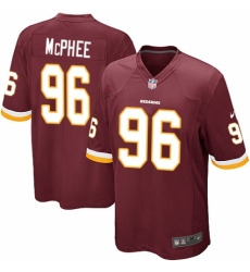 Men's Nike Washington Redskins #96 Pernell McPhee Game Burgundy Red Team Color NFL Jersey