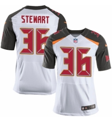 Men's Nike Tampa Bay Buccaneers #36 M.J. Stewart Elite White NFL Jersey