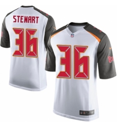 Men's Nike Tampa Bay Buccaneers #36 M.J. Stewart Game White NFL Jersey