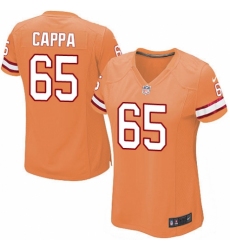 Women's Nike Tampa Bay Buccaneers #65 Alex Cappa Elite Orange Glaze Alternate NFL Jersey