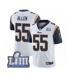 Men's Nike Los Angeles Rams #55 Brian Allen White Vapor Untouchable Limited Player Super Bowl LIII Bound NFL Jersey