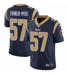 Men's Nike Los Angeles Rams #57 John Franklin-Myers Navy Blue Team Color Vapor Untouchable Limited Player NFL Jersey