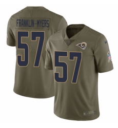 Youth Nike Los Angeles Rams #57 John Franklin-Myers Limited Olive 2017 Salute to Service NFL Jersey