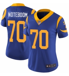 Women's Nike Los Angeles Rams #70 Joseph Noteboom Royal Blue Alternate Vapor Untouchable Limited Player NFL Jersey