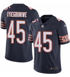 Men's Nike Chicago Bears #45 Joel Iyiegbuniwe Navy Blue Team Color Vapor Untouchable Limited Player NFL Jersey