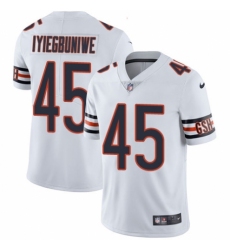 Men's Nike Chicago Bears #45 Joel Iyiegbuniwe White Vapor Untouchable Limited Player NFL Jersey