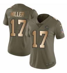 Women's Nike Chicago Bears #17 Anthony Miller Limited Olive Gold 2017 Salute to Service NFL Jersey