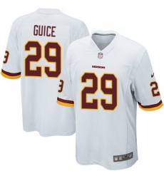 Men's Nike Washington Redskins #29 Derrius Guice Game White NFL Jersey