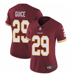 Women's Nike Washington Redskins #29 Derrius Guice Burgundy Red Team Color Vapor Untouchable Elite Player NFL Jersey