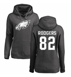 Women's Nike Philadelphia Eagles #82 Richard Rodgers Ash One Color Pullover Hoodie