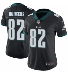 Women's Nike Philadelphia Eagles #82 Richard Rodgers Black Alternate Vapor Untouchable Limited Player NFL Jersey