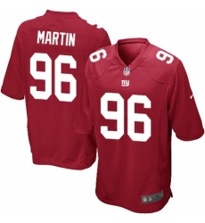 Men's Nike New York Giants #96 Kareem Martin Game Red Alternate NFL Jersey