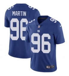 Men's Nike New York Giants #96 Kareem Martin Royal Blue Team Color Vapor Untouchable Limited Player NFL Jersey
