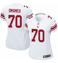 Women's Nike New York Giants #70 Patrick Omameh Game White NFL Jersey