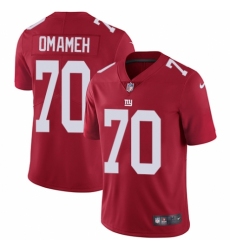 Youth Nike New York Giants #70 Patrick Omameh Red Alternate Vapor Untouchable Elite Player NFL Jersey