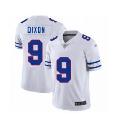 Men's New York Giants #9 Riley Dixon White Team Logo Fashion Limited Football Jersey