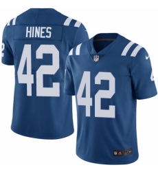 Men's Nike Indianapolis Colts #42 Nyheim Hines Royal Blue Team Color Vapor Untouchable Limited Player NFL Jersey