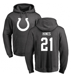 NFL Nike Indianapolis Colts #21 Nyheim Hines Ash One Color Pullover Hoodie