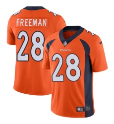 Youth Nike Denver Broncos #28 Royce Freeman Orange Team Color Vapor Untouchable Limited Player NFL Jersey
