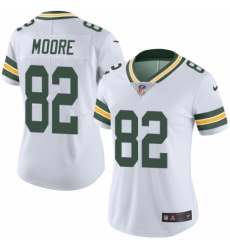 Women's Nike Green Bay Packers #82 J'Mon Moore White Vapor Untouchable Limited Player NFL Jersey