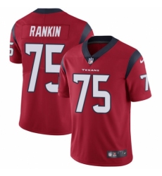 Youth Nike Houston Texans #75 Martinas Rankin Red Alternate Vapor Untouchable Elite Player NFL Jersey