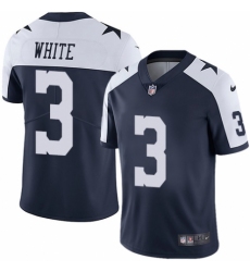 Youth Nike Dallas Cowboys #3 Mike White Navy Blue Throwback Alternate Vapor Untouchable Limited Player NFL Jersey