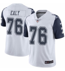 Men's Nike Dallas Cowboys #76 Kony Ealy Limited White Rush Vapor Untouchable NFL Jersey