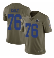 Youth Nike Dallas Cowboys #76 Kony Ealy Limited Olive 2017 Salute to Service NFL Jersey