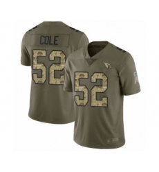 Youth Arizona Cardinals #52 Mason Cole Limited Olive Camo 2017 Salute to Service Football Jersey