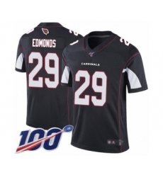 Men's Arizona Cardinals #29 Chase Edmonds Black Alternate Vapor Untouchable Limited Player 100th Season Football Jersey