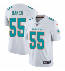 Men's Nike Miami Dolphins #55 Jerome Baker White Vapor Untouchable Limited Player NFL Jersey