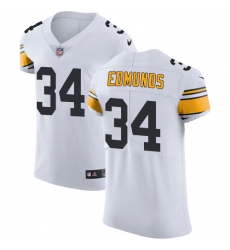 Men's Nike Pittsburgh Steelers #34 Terrell Edmunds White Vapor Untouchable Elite Player NFL Jersey