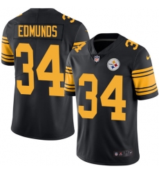 Youth Nike Pittsburgh Steelers #34 Terrell Edmunds Limited Black Rush Vapor Untouchable NFL Jersey