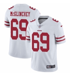 Men's Nike San Francisco 49ers #69 Mike McGlinchey White Vapor Untouchable Limited Player NFL Jersey