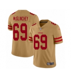 Youth San Francisco 49ers #69 Mike McGlinchey Limited Gold Inverted Legend Football Jersey