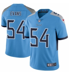 Men's Nike Tennessee Titans #54 Rashaan Evans Light Blue Alternate Vapor Untouchable Limited Player NFL Jersey