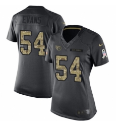 Women's Nike Tennessee Titans #54 Rashaan Evans Limited Black 2016 Salute to Service NFL Jersey