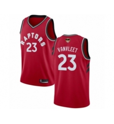 Youth Toronto Raptors #23 Fred VanVleet Swingman Red 2019 Basketball Finals Bound Jersey - Icon Edition